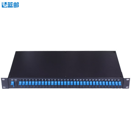 蓝邮机架式分路器SC/APC/UPC-空箱 电信级/广电级19英寸机柜分路器SC/APC1分2/4/8/16/32可定制多型号可选