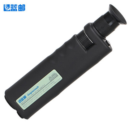 蓝邮光纤端面检测仪手式光纤放大镜尾纤跳线SC/FC/LC/MU手持式光纤显微镜200/400倍SMA905接头公头插芯测试仪